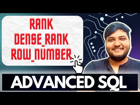 Rank | Dense Rank | Row Number | SQL | Analytical Functions Advanced SQL | Ashutosh Kumar
