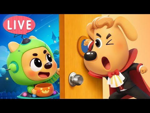 🔴LIVE | Halloween Trick or Treat | Fun Adventure | Kids Cartoon | Sheriff Labrador