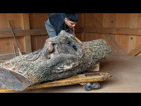 You Won't Believe What This Ugly Old Wood Became! // The Perfect Wood Recycling Project