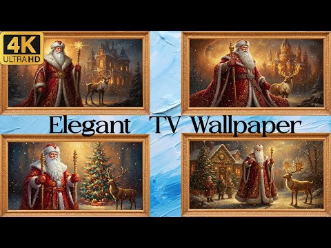 A majestic Santa Claus for your 4K TV