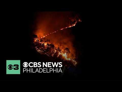 New Jersey wildfire sends smoke billowing in Ocean County as it torches thousands of acres