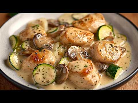 I've never had chicken in such a delicious sauce! These zucchini and chicken are just delicious!