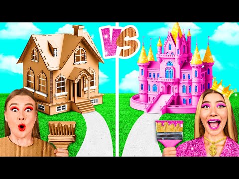 One Colored House Rich vs Broke vs Giga Rich | Funny Moments by GoFun Challenge