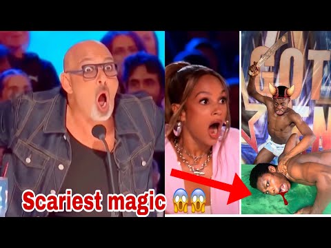 Scary magic 😱😱#youtubeshorts #americangottalent #britainsgottalent #magicshow #magic #agt #bgt 