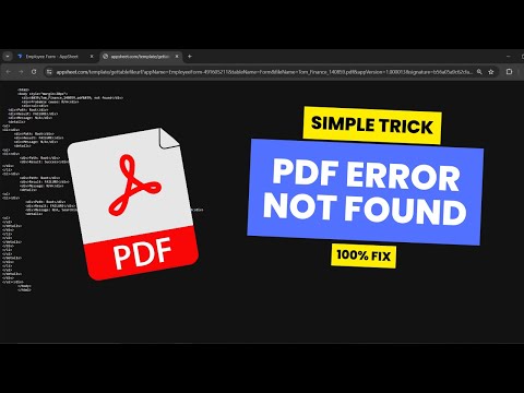 How to fix PDF error / not found | Appsheet tutorial #appsheet #tutorial