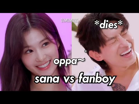sana *flirting* vs struggling fanboy