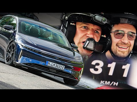 The Stig vs 1234HP Lucid Air Sapphire! // Nürburgring