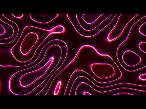 4K Hypnotic Neon Wave • Pink & Red Abstract Screensaver (2-Hour Seamless Loop)