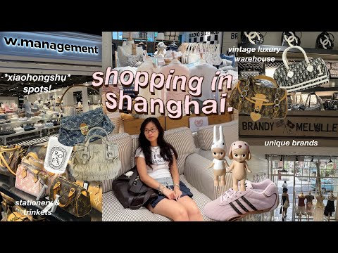 shopping in SHANGHAI 💌 vlog | vintage designer, aesthetic clothes, glowing up~ rednote inspired 上海旅游
