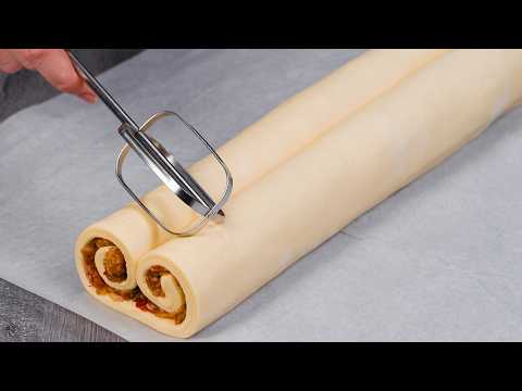 Dessert in 5 minutes! Just puff pastry and apples