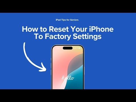 How to Reset iPhone to Factory Settings