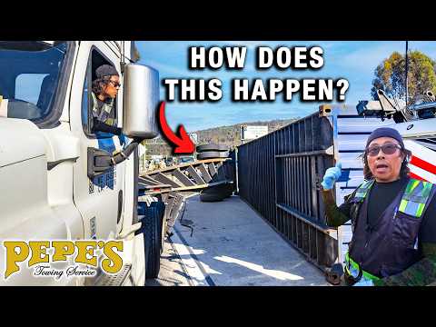 Container Falls Off Chassis in the Middle of Traffic