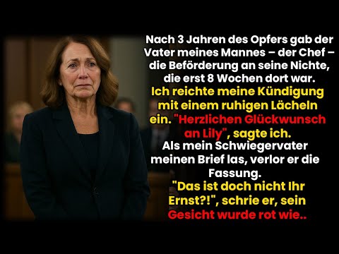 Er lachte, als ich kündigte – bis er meinen Brief las. Danach verging ihm das Lachen