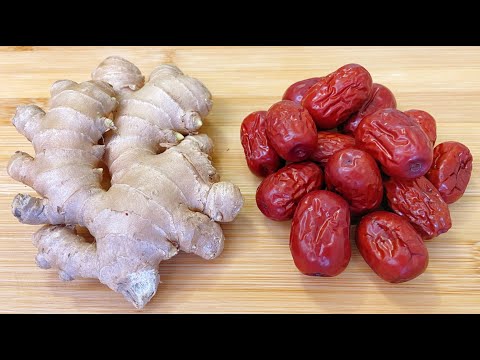 生薑和紅棗是絕配，教你養生做法，做一次喝一夏天，隨吃隨取，超方便 。【Magic Food】乐乐妈 、生姜红枣， ginger and red dates 生薑和紅棗是天生一對