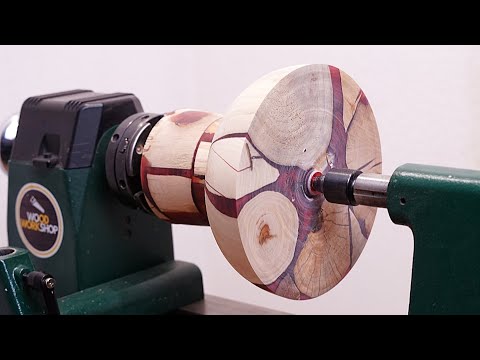 Woodturning: Different Woods Blend Together Perfectly