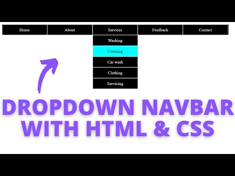 dropdown navbar in html and css in Hindi | dropdown navbar #navbar #html #dropdown