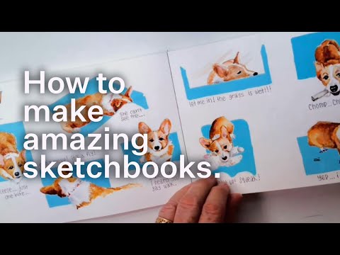 How to make amazing sketchbooks βΒ so many different ways.
