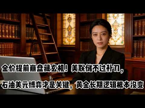 金价提前崩盘藏玄机！美联储不过补刀，石油美元博弈才是关键，黄金长期逻辑根本没变#黄金 #金价 #美国CPI #零距离看懂财经 #投资 #财经 #美股