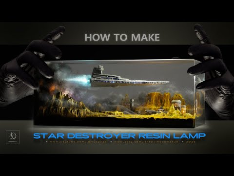 Star Destroyer/Star Wars/Resin Art/樹脂藝術/课程/DIORAMA/How to make/DIY/Epoxy Resin/tutorial/Minibricks