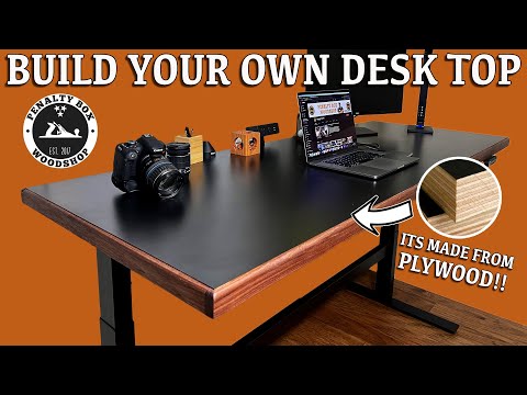 DIY Desk Top - Made from Plywood!