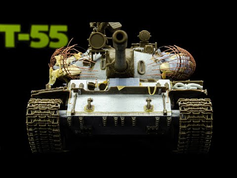 New T-55 From Tamiya Gets A Rebar Cage Armor Upgrade! (1/48 Scale)