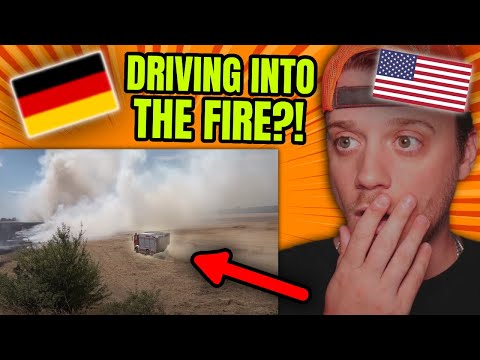 American Reacts to GIANT Fire in Germany (and the crazy Firefighters!)