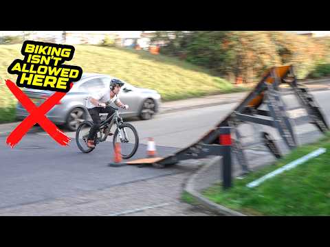 MOUNTAIN BIKING ISN'T ALLOWED HERE - THE POLICE WERE CALLED!