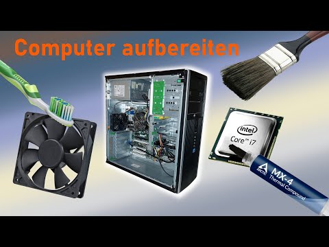 Computer aufbereiten | Demontage, Reinigung, CPU, Wärmeleitpaste, RAM, Netzteil, Motherboard, etc.