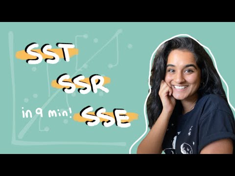 SST, SSR & SSE // stats in a few