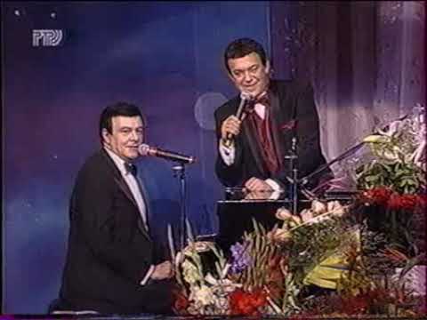 Магомаев на юбилее Кобзона