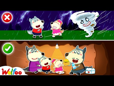 Helicopter Rescue Amid the Storm - Natural Disaster Adventure | Wolfoo Channel | Kids Cartoon