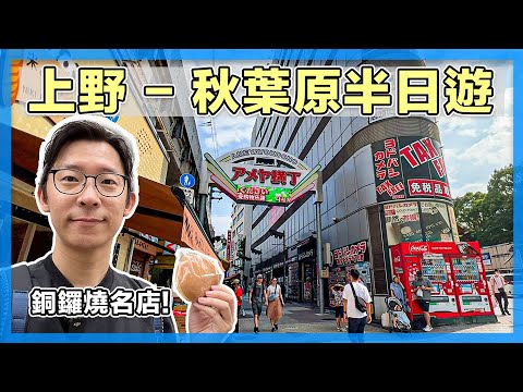 上野 - 秋葉原半日遊｜吃銅鑼燒名店、認真逛阿美橫町、多慶屋、上野公園｜東京自由行