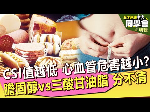 【57健康同學會 精選】膽固醇vs三酸甘油脂傻傻分不清？注意！「CSI值」越低 心血管疾病危害越小？｜潘懷宗 粘嫦鈺 謝宜芳 麥若愚
