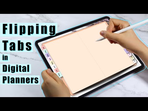 Flipping Tabs in Digital Planners || Make a Digital Planner in Keynote