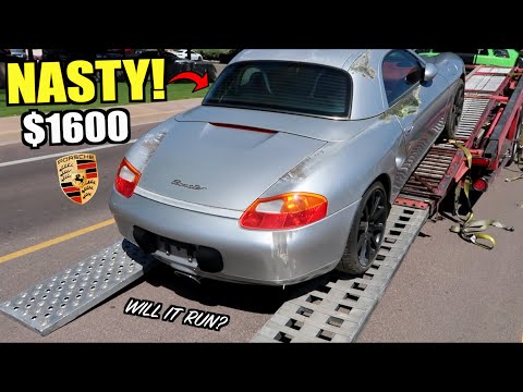 I Bought a MOLDY Porsche Boxster CHEAP at Auction! Let's Fix It!