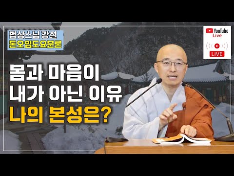 [돈오11] 진정한 나는 누구인가? 마음, 본성은 무엇인가?