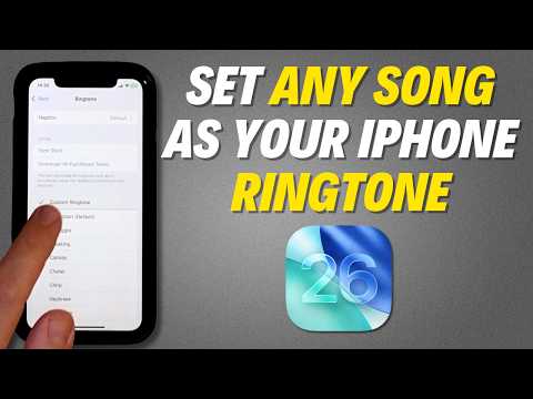How To Set ANY SONG As Ringtone On iPhone (2025) - Free and No Computer Needed!