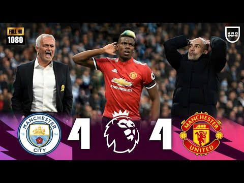 Manchester United vs Manchester City 4-4 🤯🔥 Premier League 2017-2018 » FHD