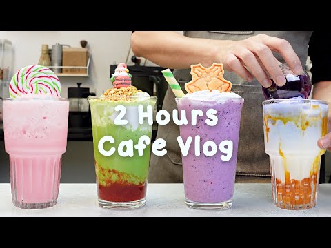 🍀달콤함으로 풀충전하는 한 주😍지치고 힘들 땐 음료 ASMR로 힐링해요/카페브이로그/Cafe Vlog/ASMR/Tasty Coffee