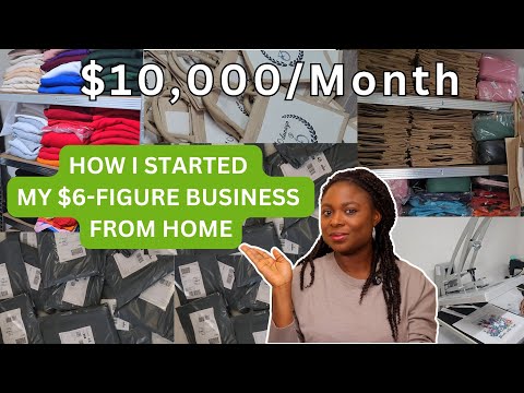 How To Start A Small Business From Scratch | Start A T-Shirt Business | Side Hustle Ideas