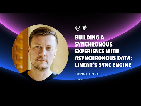Tuomas Artman - Building a synchronous experience with asynchronous data: Linear's sync engine