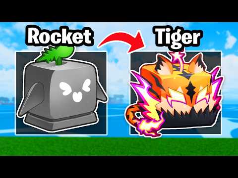 Trading From Rocket to TIGER in 24 Hours (Blox Fruits)