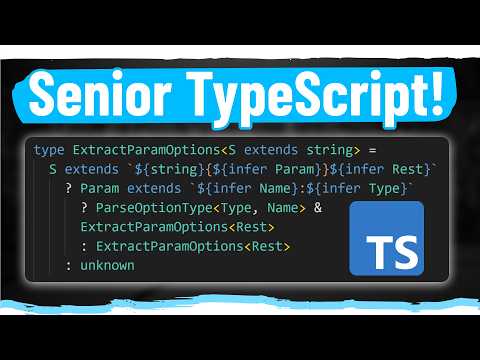 Learn Advanced TypeScript In 25 Minutes (infer, extends, ternaries)