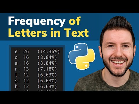 Count Occurrences of Letters in Text/String With Python | Frequency of Letters in String in Python
