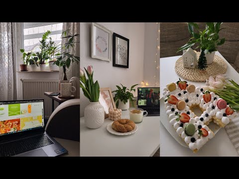slow living in my winter cozy home 🏡 |Cozy winter drink , night routine ☁️ , birthday cake