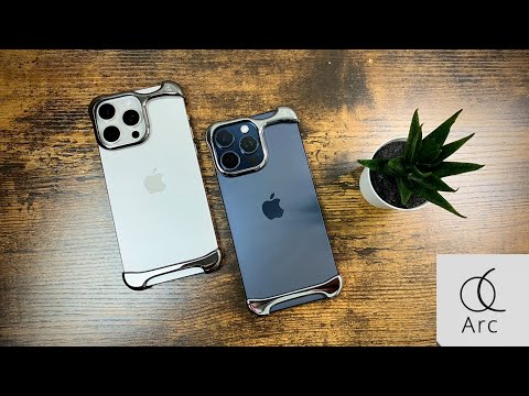 Arc Pulse Case for iPhone 15 Pro Max - Mirror Polish Silver &amp; Titan Gray