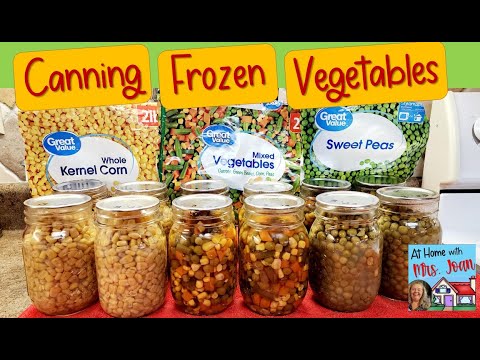 Canning Frozen Vegetables