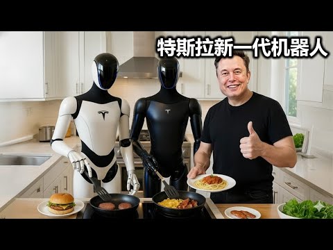 特斯拉机器人第三代仅用2小时就能做饭和打扫房子！埃隆·马斯克以全新设计震惊世界！