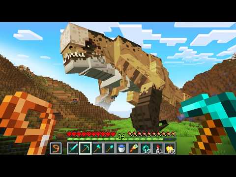 ICH HABE ALLE JURASSIC-DINOS in 100 TAGEN in Minecraft Hardcore GEFANGEN 🦖