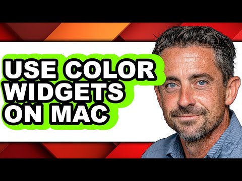 How to Use Color Widgets on Mac - Step by Step